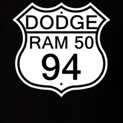 Highway Route Sign 1994 Dodge Ram 50 T Shirt