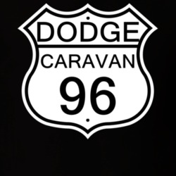 Highway Route Sign 1996 Dodge Caravan T Shirt