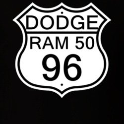 Highway Route Sign 1996 Dodge Ram 50 T Shirt