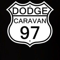 Highway Route Sign 1997 Dodge Caravan T Shirt