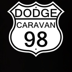 Highway Route Sign 1998 Dodge Caravan T Shirt