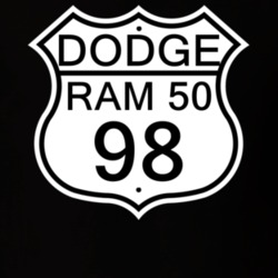 Highway Route Sign 1998 Dodge Ram 50 T Shirt