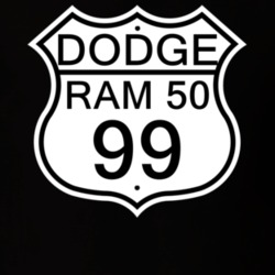Highway Route Sign 1999 Dodge Ram 50 T Shirt