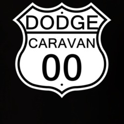 Highway Route Sign 2000 Dodge Caravan T Shirt