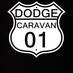 Highway Route Sign 2001 Dodge Caravan T Shirt