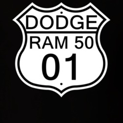 Highway Route Sign 2001 Dodge Ram 50 T Shirt