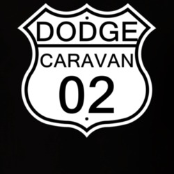 Highway Route Sign 2002 Dodge Caravan T Shirt