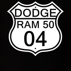 Highway Route Sign 2004 Dodge Ram 50 T Shirt