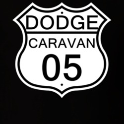 Highway Route Sign 2005 Dodge Caravan T Shirt