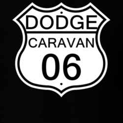 Highway Route Sign 2006 Dodge Caravan T Shirt