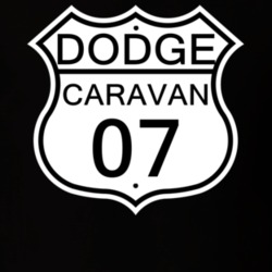 Highway Route Sign 2007 Dodge Caravan T Shirt