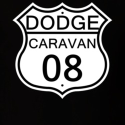 Highway Route Sign 2008 Dodge Caravan T Shirt