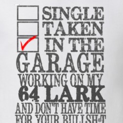 Single Taken In The Garage Working On My 1964 Studebaker Lark Funny T 