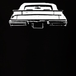 1971 Convertible Pontiac Lemans Rear View Dark Shirt