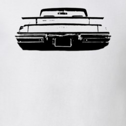 1971 Convertible Pontiac Lemans Rear View Light Shirt