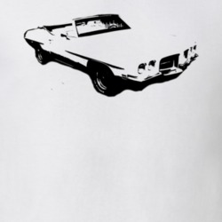 1971 Convertible Pontiac Lemans Side View Light Shirt