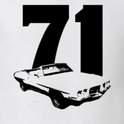 1971 Convertible Pontiac Lemans Side View Year Light Shirt