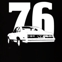 1976 Chevy Nova Rear Year Dark Shirt