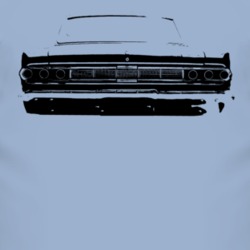 1965 Mercury Comet Rear View Faded Look Light T Shirt