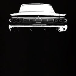 1965 Mercury Comet Rear View Faded Look Dark T Shirt