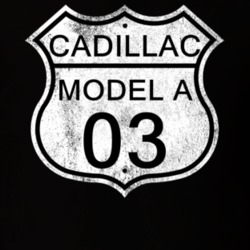 Highway Route Sign 1903 Cadillac Model A Distressed T Shirt