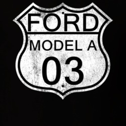 Highway Route Sign 1903 Model A Distressed T Shirt