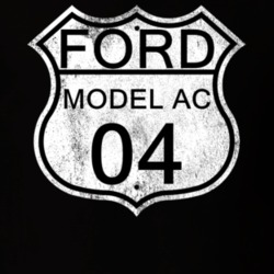 Highway Route Sign 1904 Model AC Distressed T Shirt
