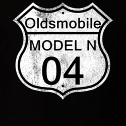Highway Route Sign 1904 Oldsmobile Model N Distressed T Shirt
