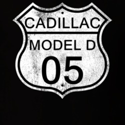 Highway Route Sign 1905 Cadillac Model D Distressed T Shirt