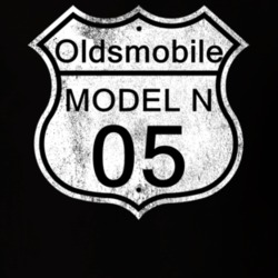 Highway Route Sign 1905 Oldsmobile Model N Distressed T Shirt