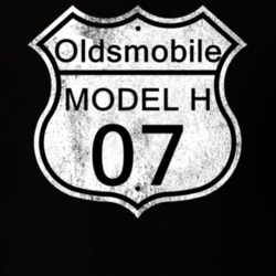 Highway Route Sign 1907 Oldsmobile Model H Distressed T Shirt