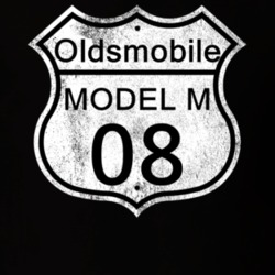 Highway Route Sign 1908 Oldsmobile Model M Distressed T Shirt