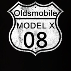 Highway Route Sign 1908 Oldsmobile Model X Distressed T Shirt