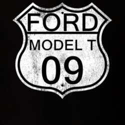 Highway Route Sign 1909 Model T Distressed T Shirt