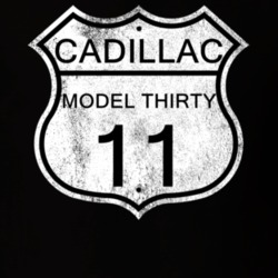 Highway Route Sign 1911 Cadillac Model Thirty Distressed T Shirt