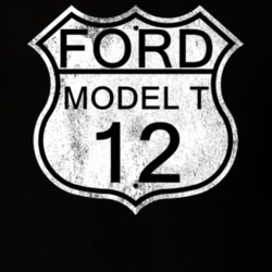 Highway Route Sign 1912 Model T Distressed T Shirt