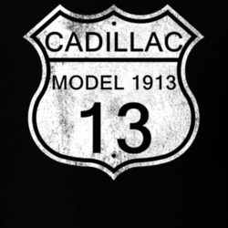 Highway Route Sign 1913 Cadillac Model 1913 Distressed T Shirt