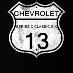 Highway Route Sign 1913 Chevy Series C Classic Six Distressed T Shirt