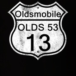 Highway Route Sign 1913 Oldsmobile Olds 53 Distressed T Shirt