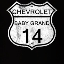 Highway Route Sign 1914 Chevy Baby Grand Distressed T Shirt