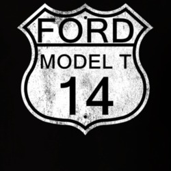 Highway Route Sign 1914 Model T Distressed T Shirt