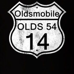 Highway Route Sign 1914 Oldsmobile Olds 54 Distressed T Shirt