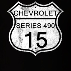 Highway Route Sign 1915 Chevy Series 490 Distressed T Shirt