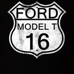 Highway Route Sign 1916 Model T Distressed T Shirt