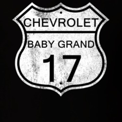 Highway Route Sign 1917 Chevy Baby Grand Distressed T Shirt