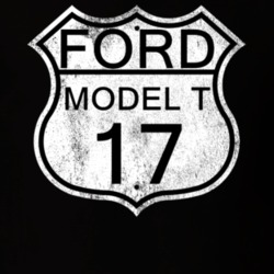 Highway Route Sign 1917 Model T Distressed T Shirt