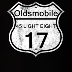 Highway Route Sign 1917 Oldsmobile 45 Light Eight Distressed T Shirt