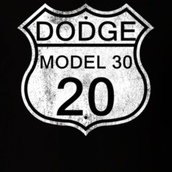 Highway Route Sign 1920 Dodge Model 30 Distressed T Shirt