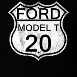 Highway Route Sign 1920 Model T Distressed T Shirt