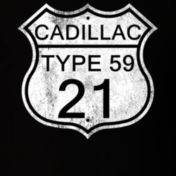 Highway Route Sign 1921 Cadillac Type 59 Distressed T Shirt